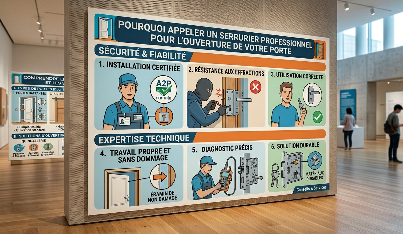 Installation serrure haute sécurité