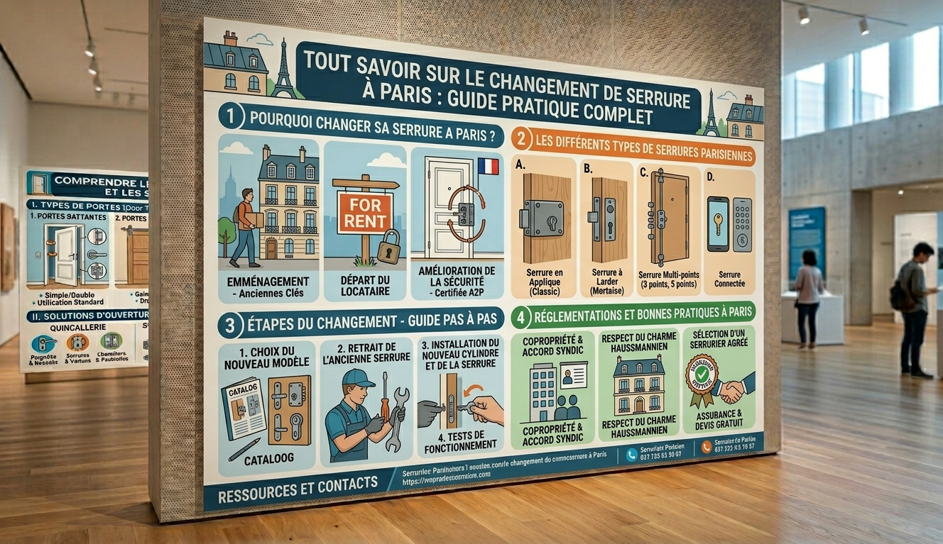 Changement de serrure cylindre à Paris