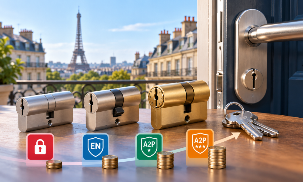 tarif changement cylindre paris